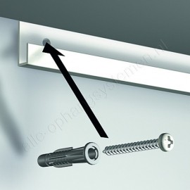 Artiteq J-Rail classic+ 200cm incl alle schroeven en pluggen