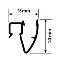 Artiteq Up Wand Rail Eindkap set van 2 (L&R) - per 25 stuks