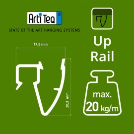 Artiteq Up Wand Rail Eindkap set van 2 (L&R) - per 25 stuks