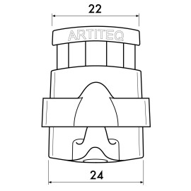 Artiteq 2,0mm Zelfremmende Micro Grip Lock - 20kg - per 10 stuks