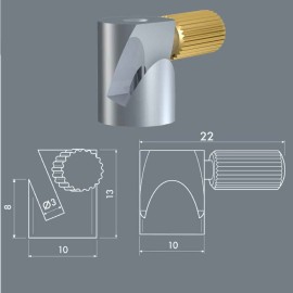 Artiteq Ophanghaak Rond messing - 5kg - per 25 stuks