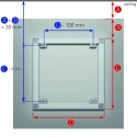 Artiteq Back Frame ophang en veiligheids schijfjes - per stuk