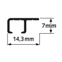 Artiteq Top (Plafond) Rail in 3 kleuren - per 10 stuks